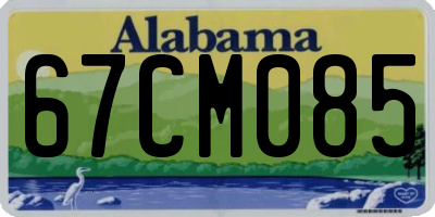 AL license plate 67CM085