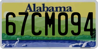 AL license plate 67CM094