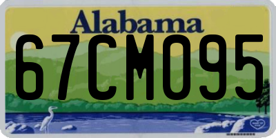 AL license plate 67CM095