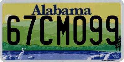 AL license plate 67CM099