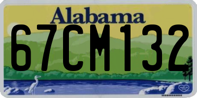 AL license plate 67CM132