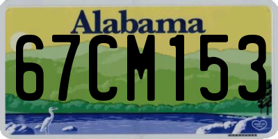 AL license plate 67CM153