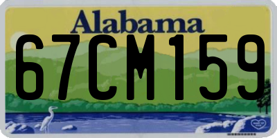 AL license plate 67CM159