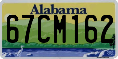 AL license plate 67CM162