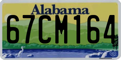 AL license plate 67CM164