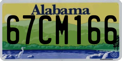 AL license plate 67CM166