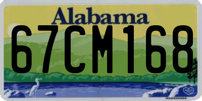 AL license plate 67CM168