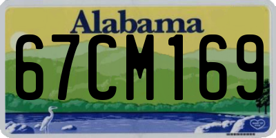 AL license plate 67CM169