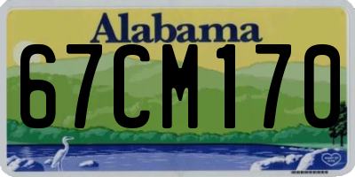 AL license plate 67CM170