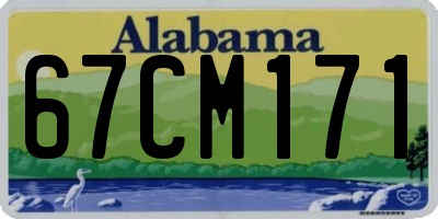 AL license plate 67CM171