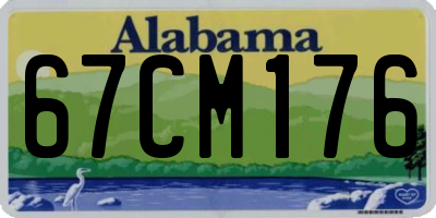 AL license plate 67CM176