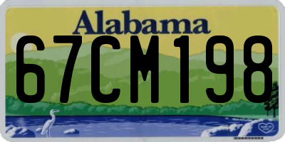 AL license plate 67CM198