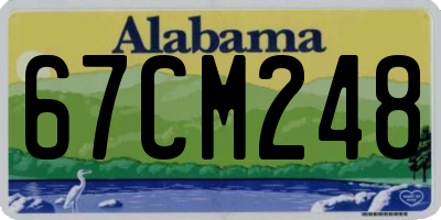 AL license plate 67CM248