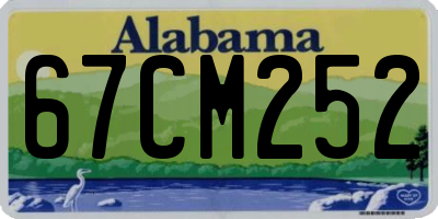 AL license plate 67CM252