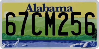 AL license plate 67CM256
