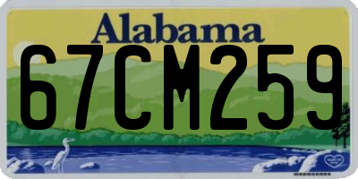 AL license plate 67CM259