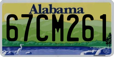 AL license plate 67CM261