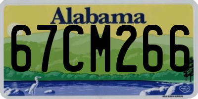 AL license plate 67CM266