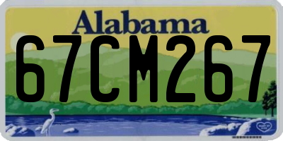 AL license plate 67CM267