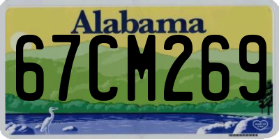 AL license plate 67CM269