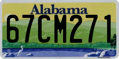 AL license plate 67CM271