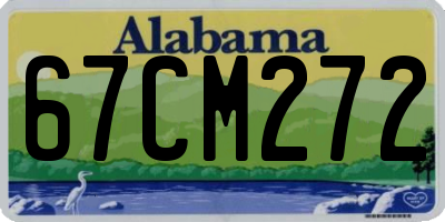AL license plate 67CM272