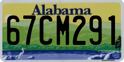 AL license plate 67CM291