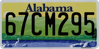 AL license plate 67CM295