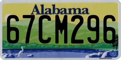 AL license plate 67CM296