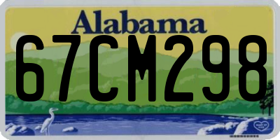 AL license plate 67CM298