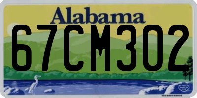 AL license plate 67CM302