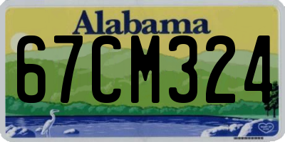 AL license plate 67CM324