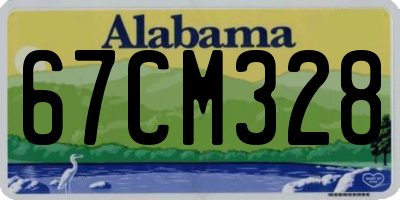 AL license plate 67CM328