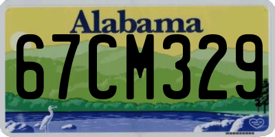 AL license plate 67CM329