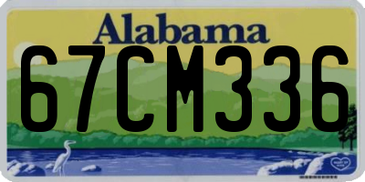 AL license plate 67CM336