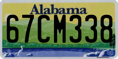 AL license plate 67CM338