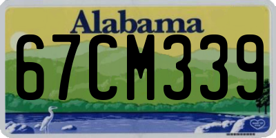 AL license plate 67CM339