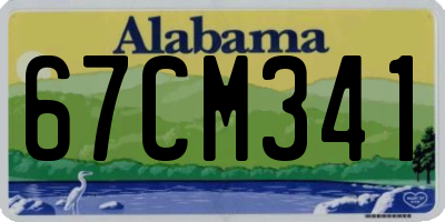 AL license plate 67CM341
