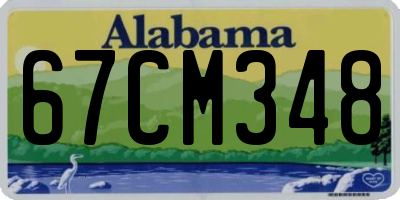 AL license plate 67CM348