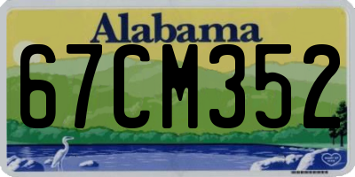 AL license plate 67CM352
