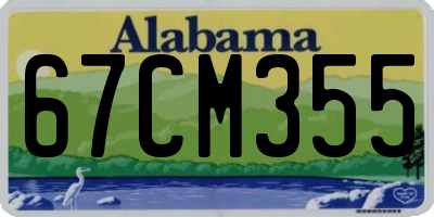 AL license plate 67CM355