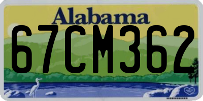AL license plate 67CM362