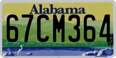 AL license plate 67CM364