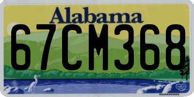 AL license plate 67CM368