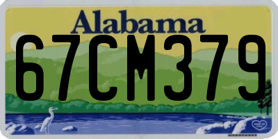 AL license plate 67CM379