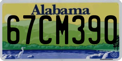 AL license plate 67CM390