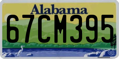 AL license plate 67CM395