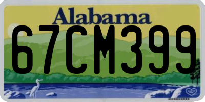 AL license plate 67CM399