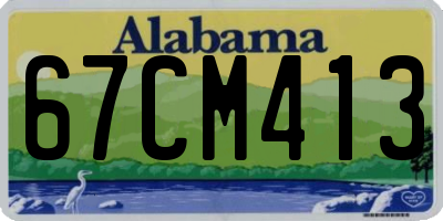 AL license plate 67CM413