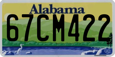AL license plate 67CM422